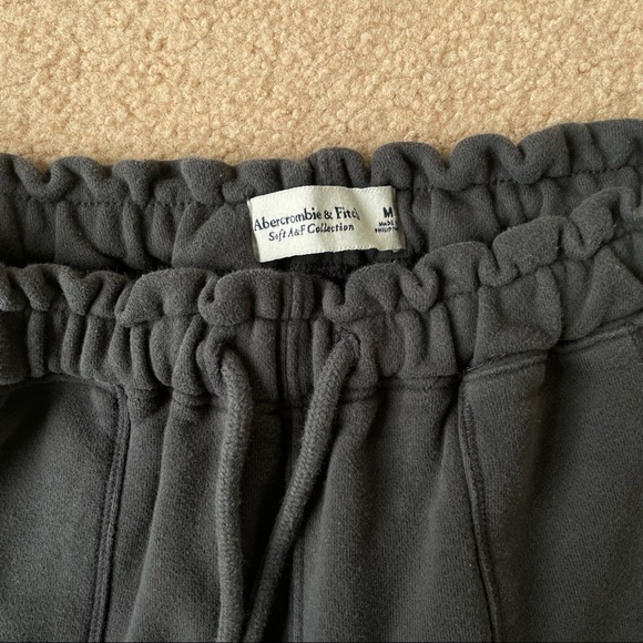 Cloud Joggers Abercrombie Drawstrings Slate Grey - Picture 2 of 4